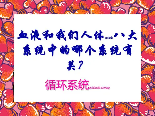 医学专题人体八大系统循环系统