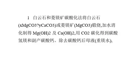 氧化镁生产工艺