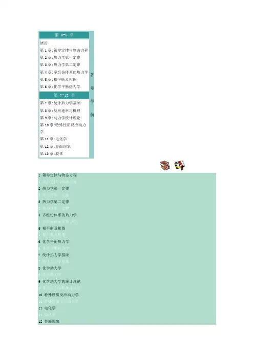 东华大学物理化学复习