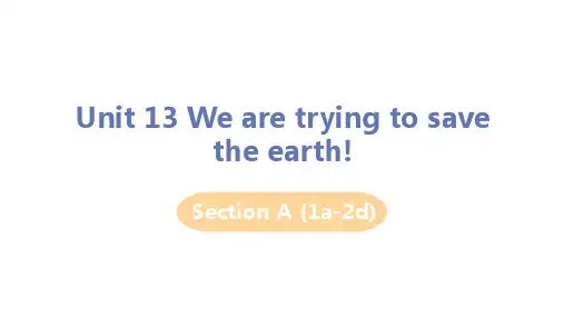 人教版九年级英语下册第十四单元Unit14 Section A (1a-2d)教学PPT课件