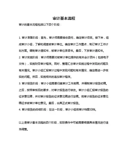 审计基本流程