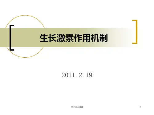 生长激素作用机制ppt课件