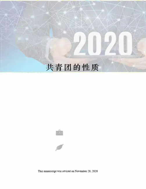 共青团的性质