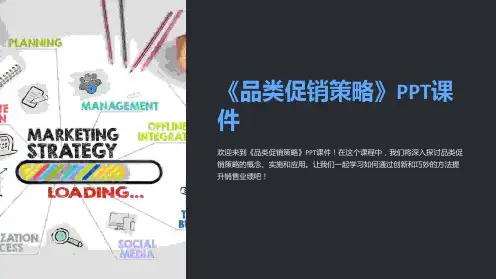《品类促销策略》课件