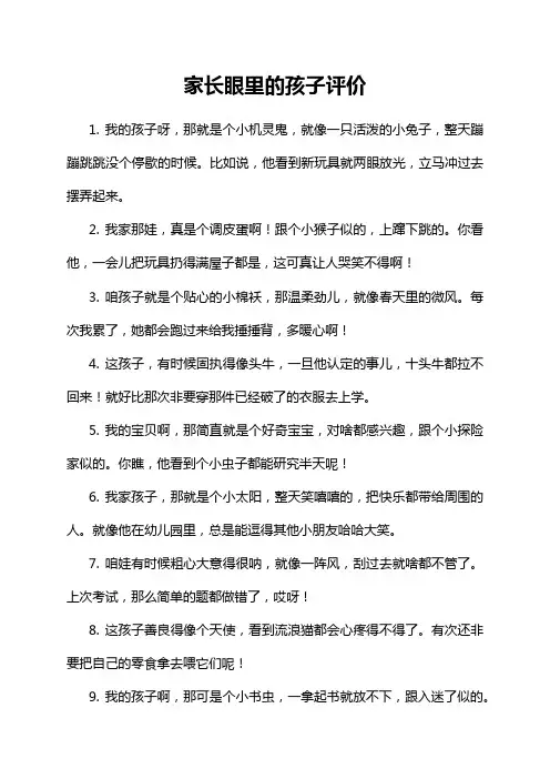 13-9-1-家长眼里的孩子评价