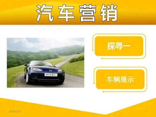 车辆展示PPT课件