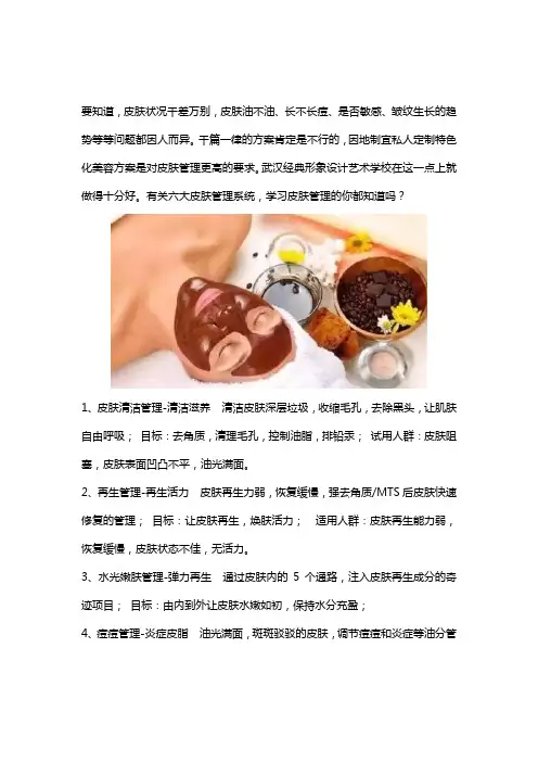六大皮肤管理系统,你都知道哪些？