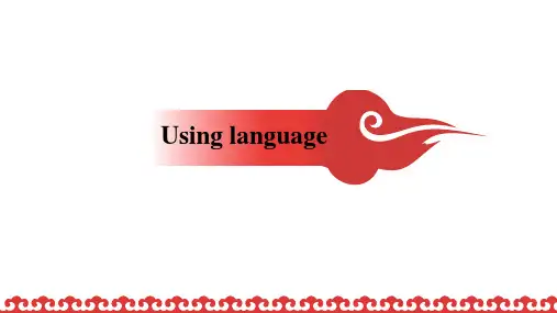 Unit+1+Using+language+课件外研版(2019)选择性必修第二册