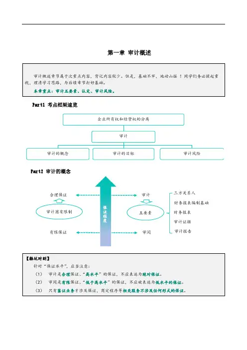审计知识点第一章审计概述