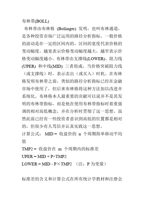 12布林带(BOLL)
