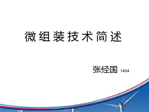 微组装技术简述及工艺流程及设备概述.pptx