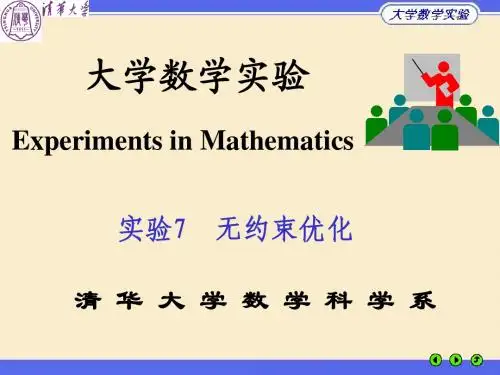 Exp07_实验7_无约束优化