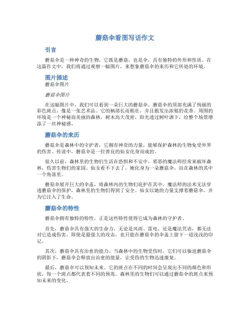 蘑菇伞看图写话作文