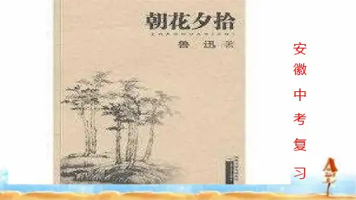 安徽中考名著复习之《朝花夕拾》优质ppt课件