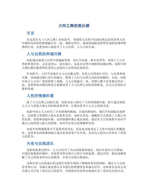 大河之舞的观后感