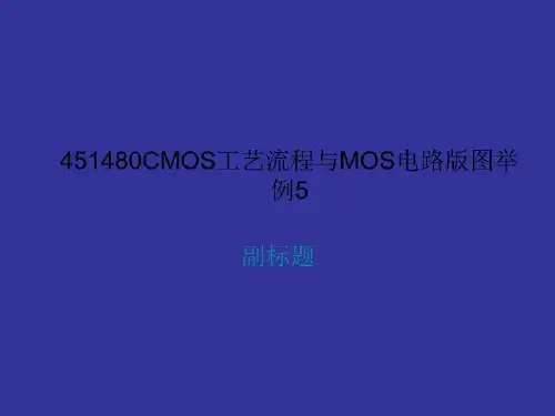 451480CMOS工艺流程与MOS电路版图举例5