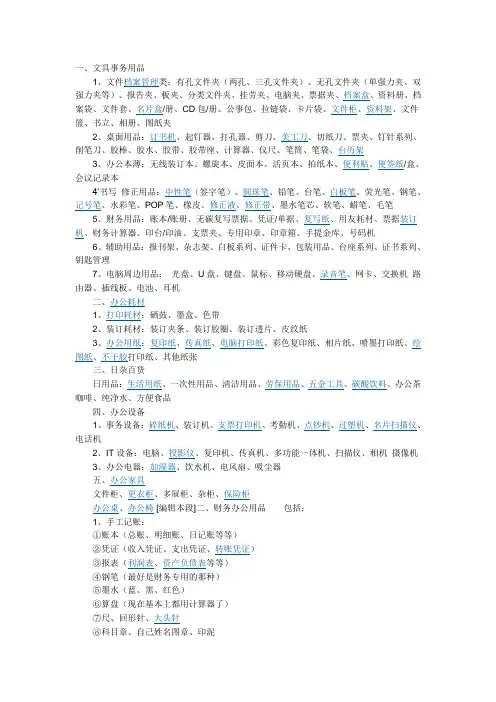 会议用品