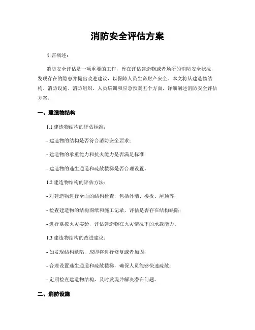 消防安全评估方案