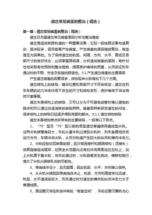 道岔常见病害的整治（精选）