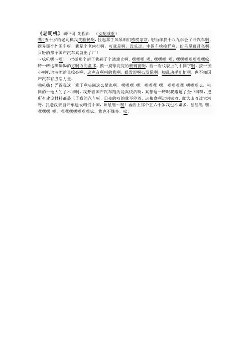 老司机