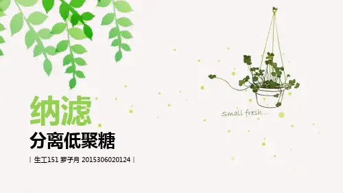 纳滤 简介