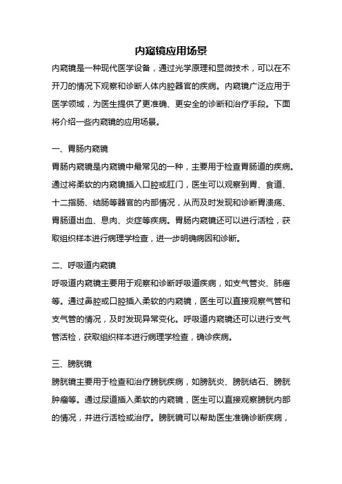 内窥镜应用场景