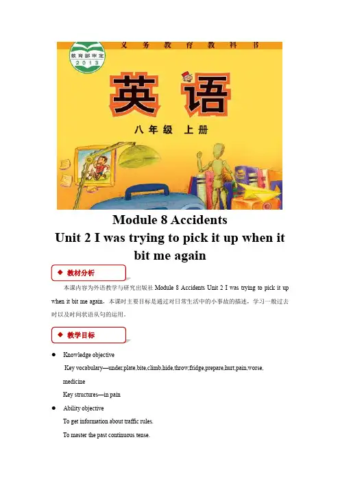 外研版八年级英语上册教案Module 8 Unit 2(外研)