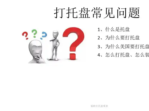 装柜打托盘要求ppt课件
