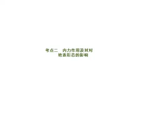内力作用及其对地表形态的影响