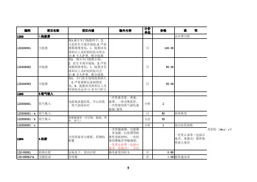 《江苏省医疗服务项目价格》 更新版 