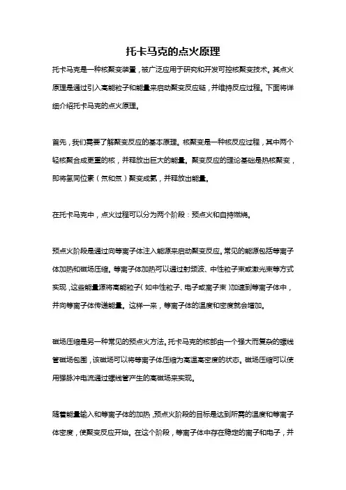 托卡马克的点火原理