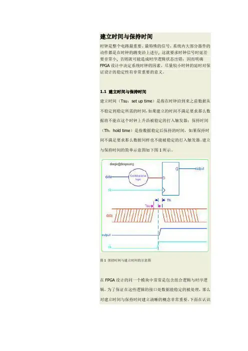 建立时间和保持时间