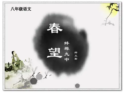 《春望》课件PPT 人教语文八年级上册