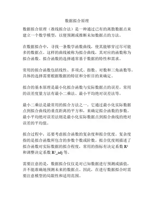 数据拟合原理