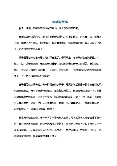 一堵墙的故事