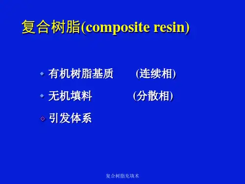 复合树脂充填术课件