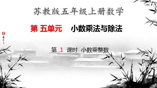 苏教版五年级上册数学5.1小数乘整数课件(共17张PPT)