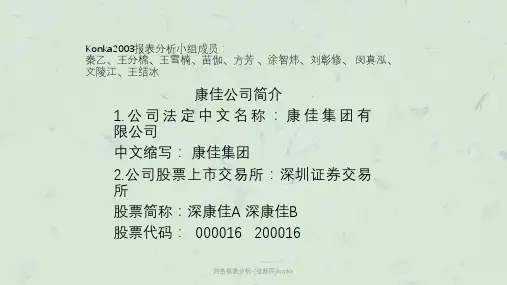 财务报表分析-(张新民)konka课件