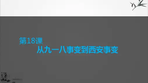 (部编)《从九一八事变到西安事变》ppt优秀课件