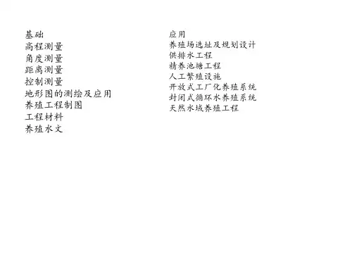 养殖工程——养殖水环境工程学课件PPT