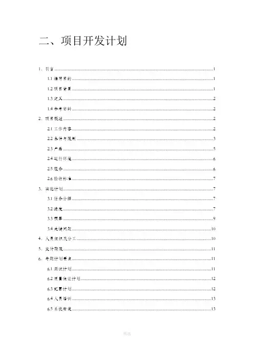 软件工程大作业--项目开发