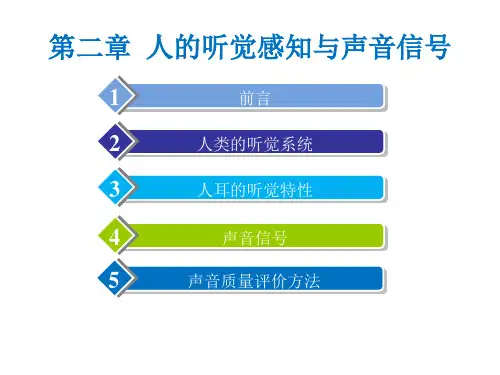 第二章 人的听觉感知与声音信号-现代多媒体通信技术-阮秀凯-清华大学出版社
