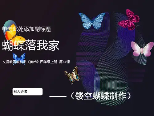 湘版美术四年级上册14课蝴蝶落我家美术课件