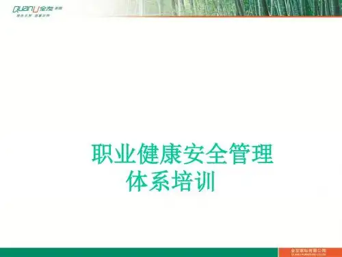 职业健康安全管理体系培训课程.ppt