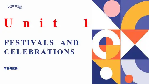 Unit+1+Festivals+and+Celebrations单词讲解(1)课件人教版必修第三册
