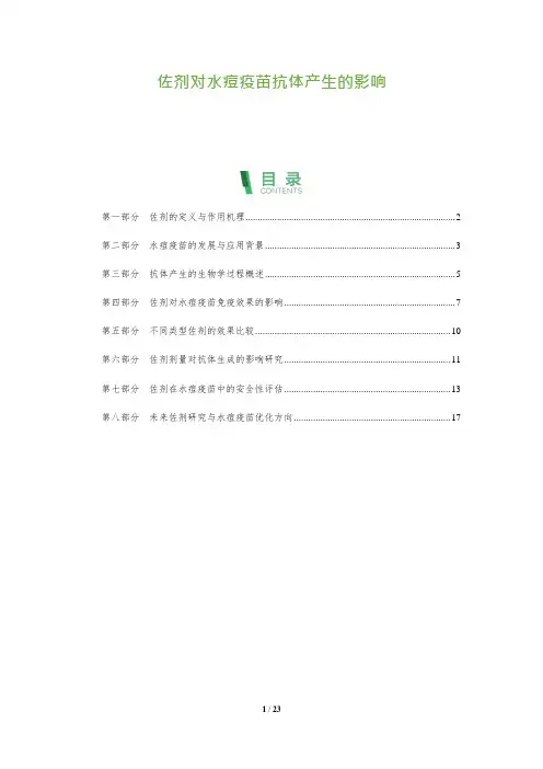 22_佐剂对水痘疫苗抗体产生的影响