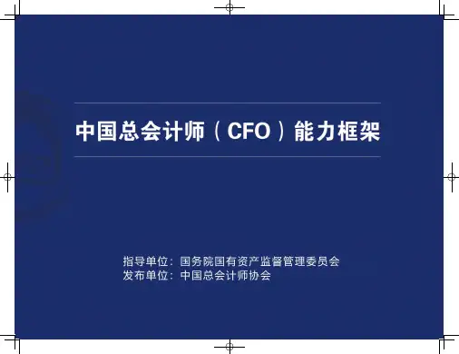 中国总会计师协会中国总会计师(CFO)能力框架