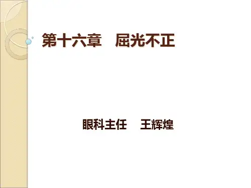 屈光不正概要精品PPT课件