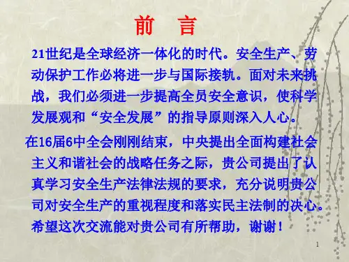 安全生产及职业卫生全讲