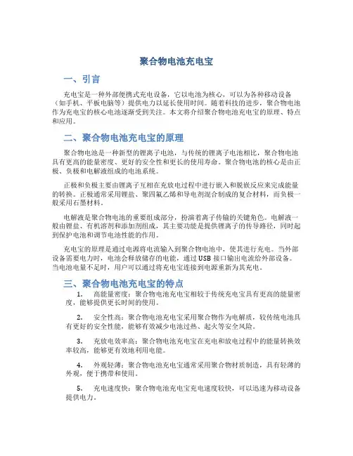 聚合物电池充电宝